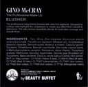 GINO MCCRAY THE PROFESSIONAL MAKE UP BLUSHER NO.11 RICH CORAL	 