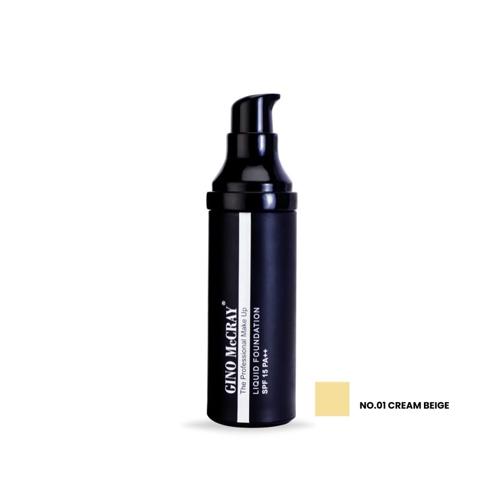 GINO MCCRAY THE PROFESSIONAL MAKE UP LIQUID FOUNDATION SPF 15 PA++ NO.01	 
