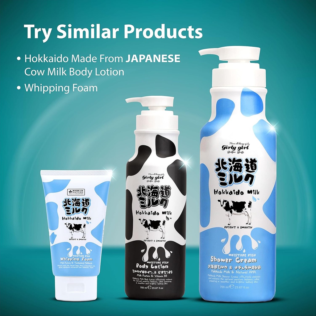MADE IN NATURE HOKKAIDO MILK MOISTURE RICH SHOWER CREAM 700ML	 