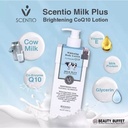 SCENTIO  MILK PLUS WHITENING Q10 BODY LOTION	 