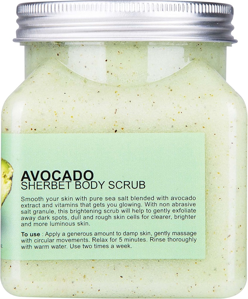 SCENTIO AVOCADO BRIGHTENING SHERBET SCRUB	 