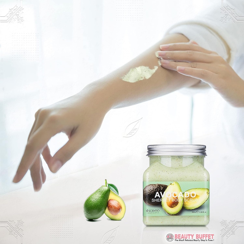 SCENTIO AVOCADO BRIGHTENING SHERBET SCRUB	 