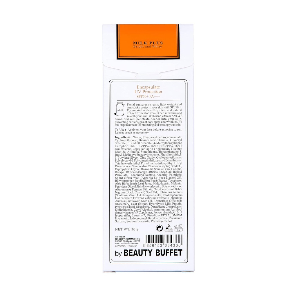 SCENTIO MILK PLUS ENCAPSULATE UV PROTECTION SPF50+ PA+++	 