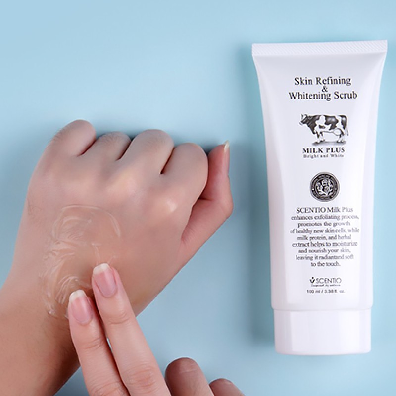 SCENTIO MILK PLUS SKIN REFINING & WHITENING SCRUB	 