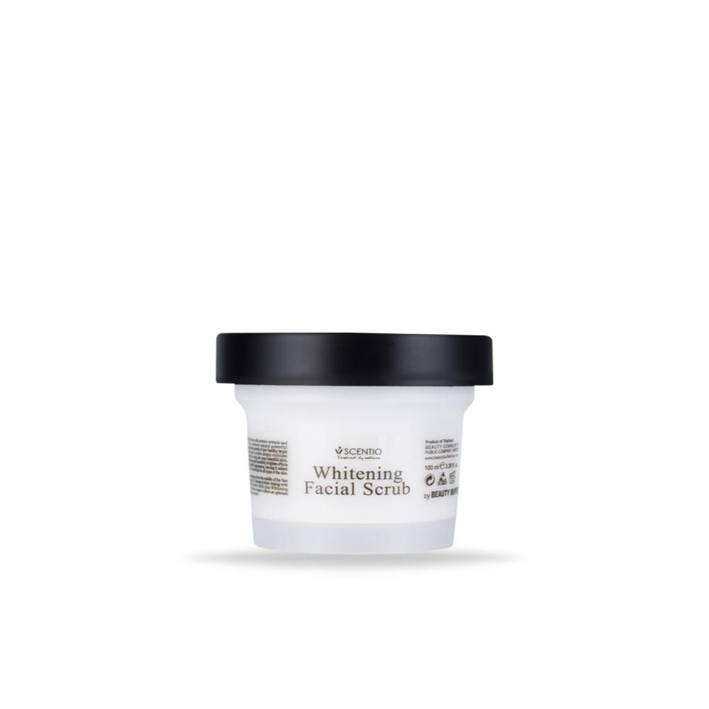 SCENTIO MILK PLUS WHITENING Q10 FACIAL SCRUB	 