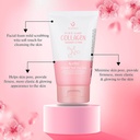 SCENTIO PINK COLLAGEN  RADIANT & FIRM OIL CONTROL FACIAL FOAM SCRUB	 
