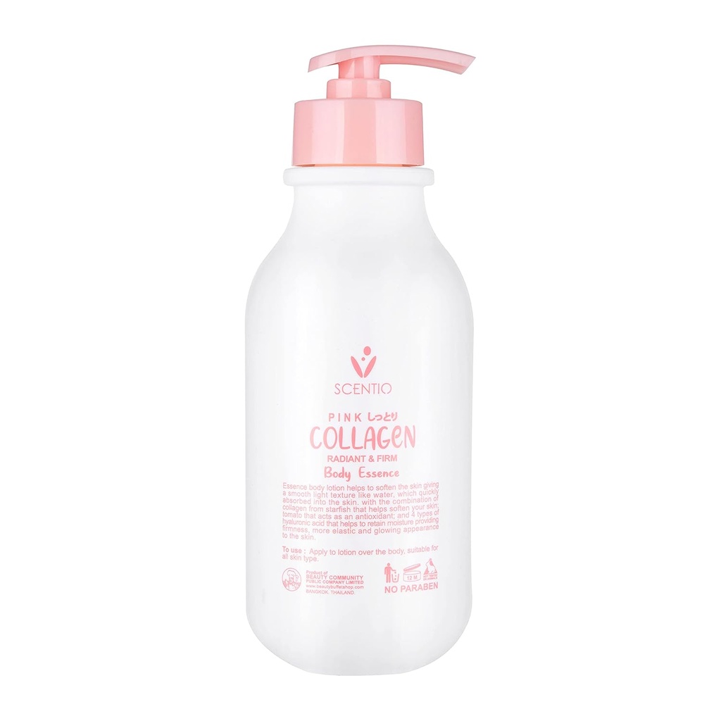 SCENTIO PINK COLLAGEN RADIANT & FIRM BODY ESSENCE	 