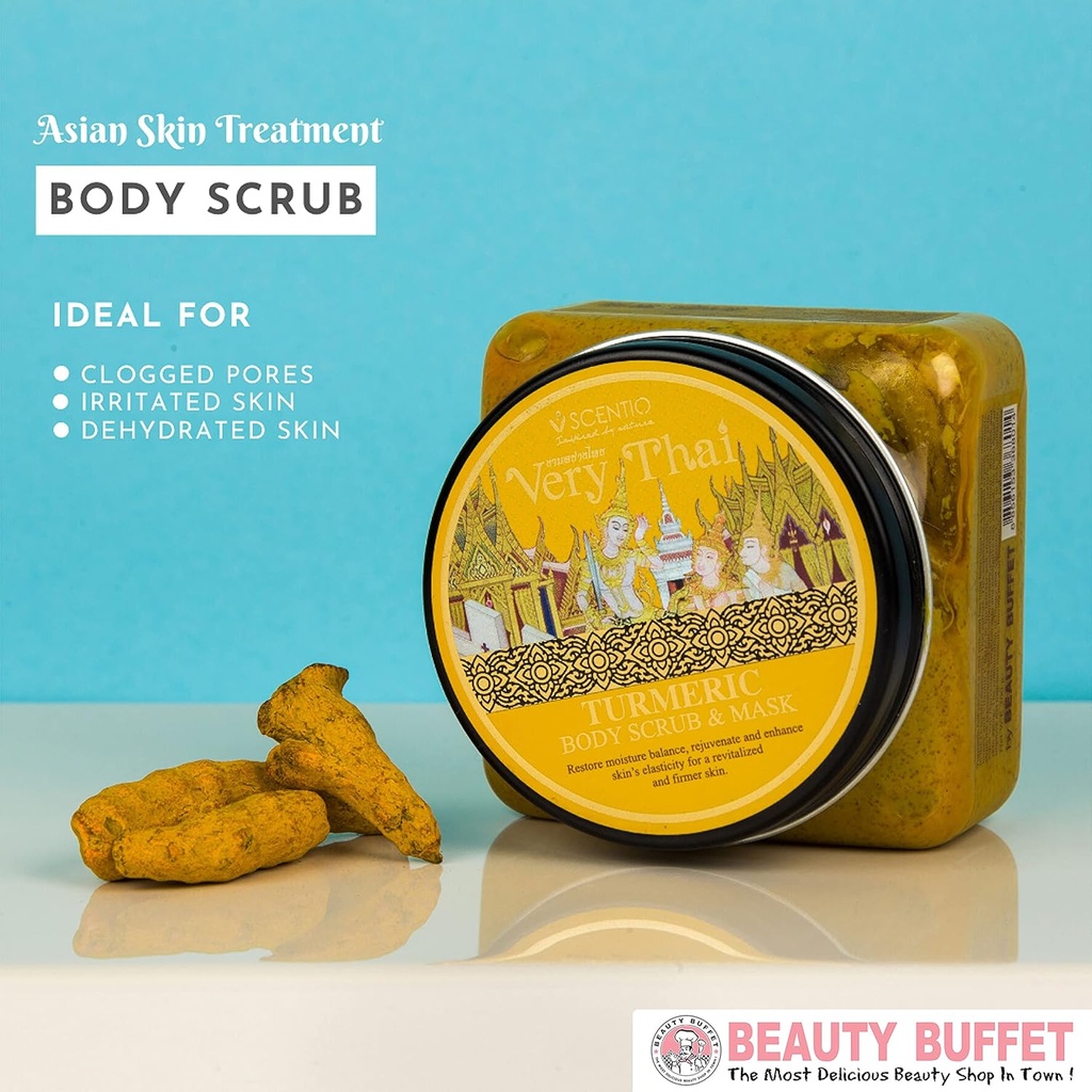 SCENTIO VERY THAI  TURMERIC BODY SCRUB & MASK	 