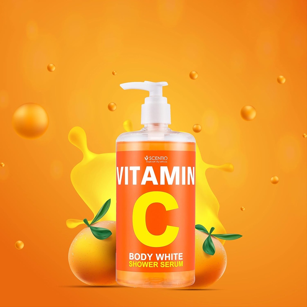 SCENTIO VITAMIN C  BODY WHITE SHOWER SERUM	 
