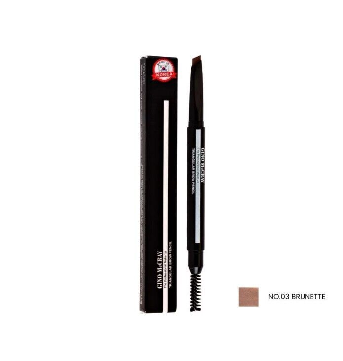 GINO MCCRAY THE PROFESSIONAL MAKE UP TRIANGULAR BROW PENCIL  NO.03 BRUNETTE	  