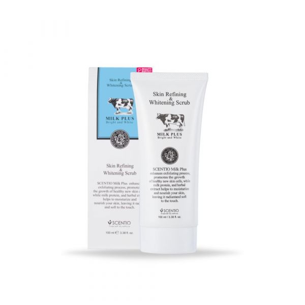 SCENTIO MILK PLUS SKIN REFINING & WHITENING SCRUB	  