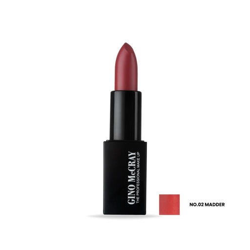 [8856153052227] GINO MCCRAY THE PROFESSIONAL MAKE UP COLOR LIPSTICK NO.02 MADDER	 