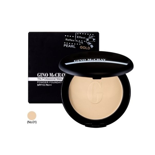 [8856153173014] GINO MCCRAY THE PROFESSIONAL MAKE UP POWDER FOUNDATION SPF 15 PA++ NO.01	  