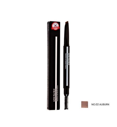 [8809191007971] GINO MCCRAY THE PROFESSIONAL MAKE UP TRIANGULAR BROW PENCIL NO.02 AUBURN	 
