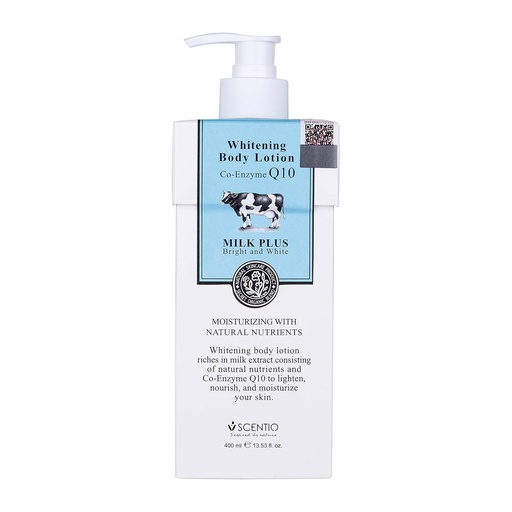 [8856153351214] SCENTIO  MILK PLUS WHITENING Q10 BODY LOTION	