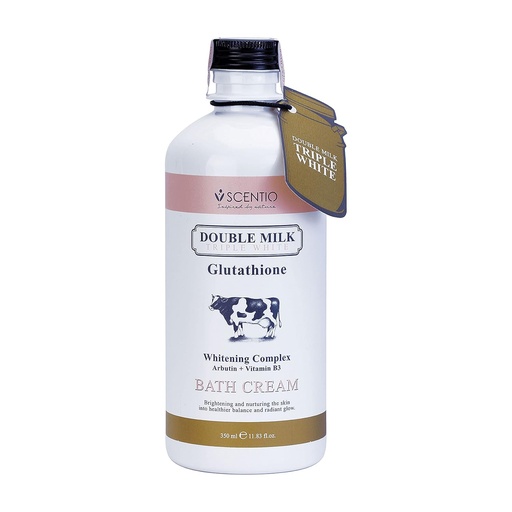 [8856153327110] SCENTIO DOUBLE MILK TRIPLE BRIGHT BATH CREAM	  