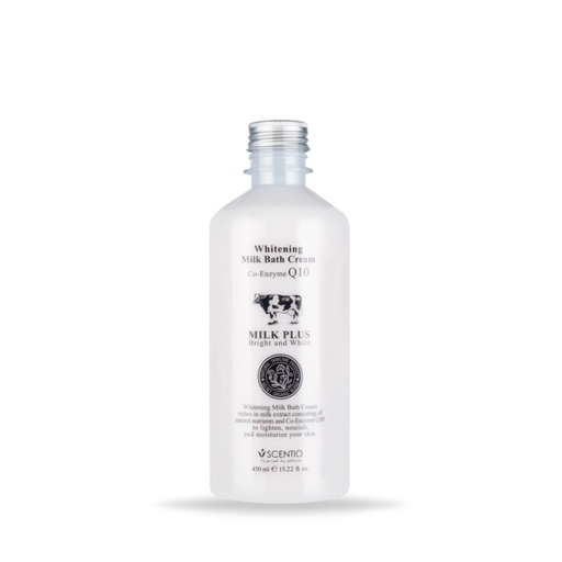 [8856153327011] SCENTIO MILK PLUS BRIGHTENING Q10 BATH CREAM	  