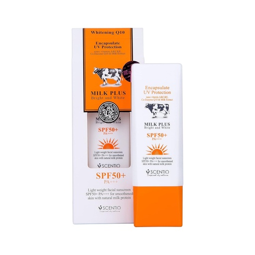 [8856153384366] SCENTIO MILK PLUS ENCAPSULATE UV PROTECTION SPF50+ PA+++	  