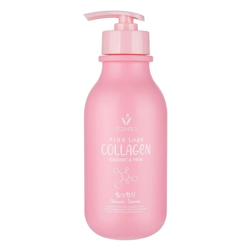 [8856153324317] SCENTIO PINK COLLAGEN RADIANT & FIRM SHOWER SERUM	 