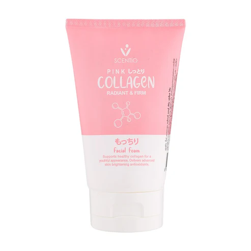 [8856153248118] SCENTIO PINK COLLAGEN RADIANT & FIRM FACIAL FOAM	 